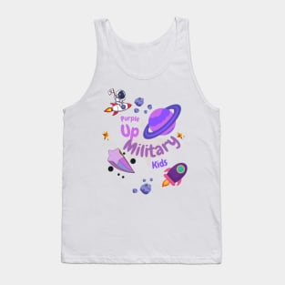 purple up for military kids astronaut child Tank Top